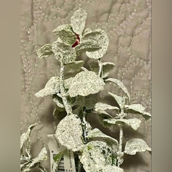 *Frosty Leaves Mini Artificial Tree 10” - Picture 6 of 9